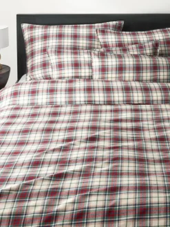 Westwing Collection Karierter Flanell-Kopfkissenbezug Linsay