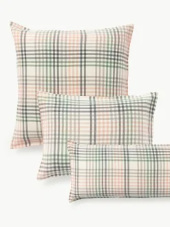 Westwing Collection Karierter Flanell-Kopfkissenbezug Eli