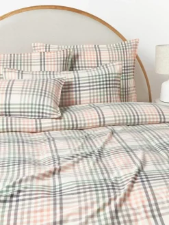 Westwing Collection Karierter Flanell-Kopfkissenbezug Eli