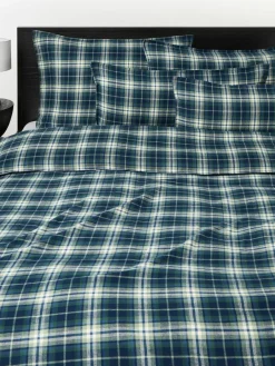 Westwing Collection Karierter Flanell-Kopfkissenbezug Macy