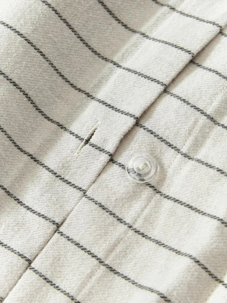 Westwing Collection Karierter Flanell-Wendekopfkissenbezug Noelle aus Baumwolle
