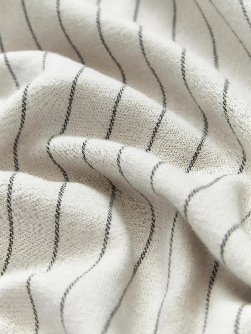 Westwing Collection Karierter Flanell-Wendekopfkissenbezug Noelle aus Baumwolle