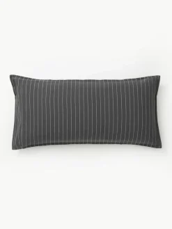 Westwing Collection Karierter Flanell-Wendekopfkissenbezug Noelle aus Baumwolle