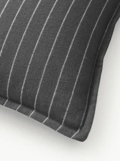 Westwing Collection Karierter Flanell-Wendekopfkissenbezug Noelle aus Baumwolle