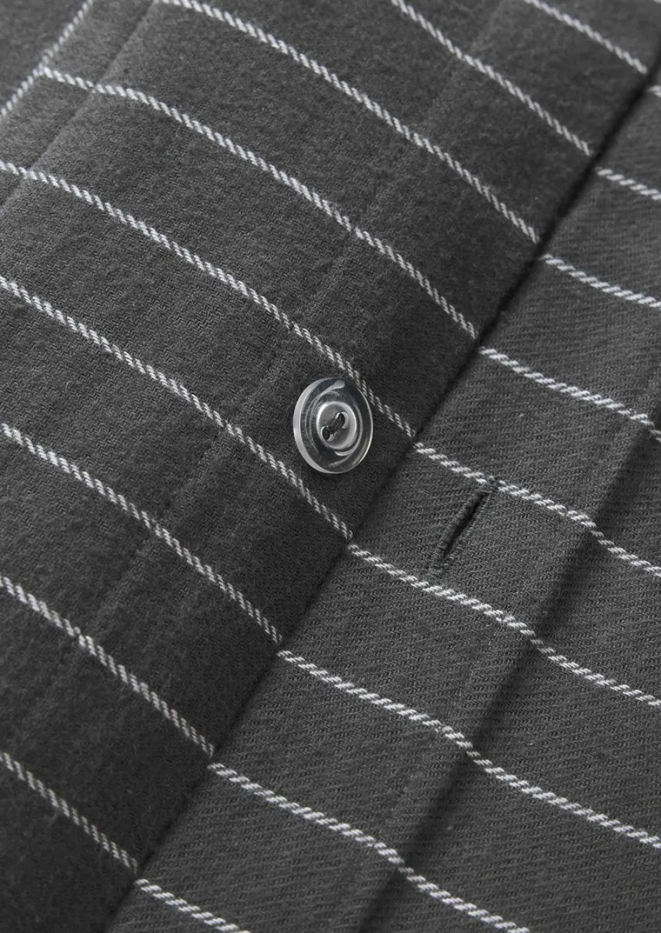 Westwing Collection Karierter Flanell-Wendekopfkissenbezug Noelle aus Baumwolle