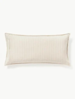 Westwing Collection Karierter Flanell-Wendekopfkissenbezug Noelle aus Baumwolle