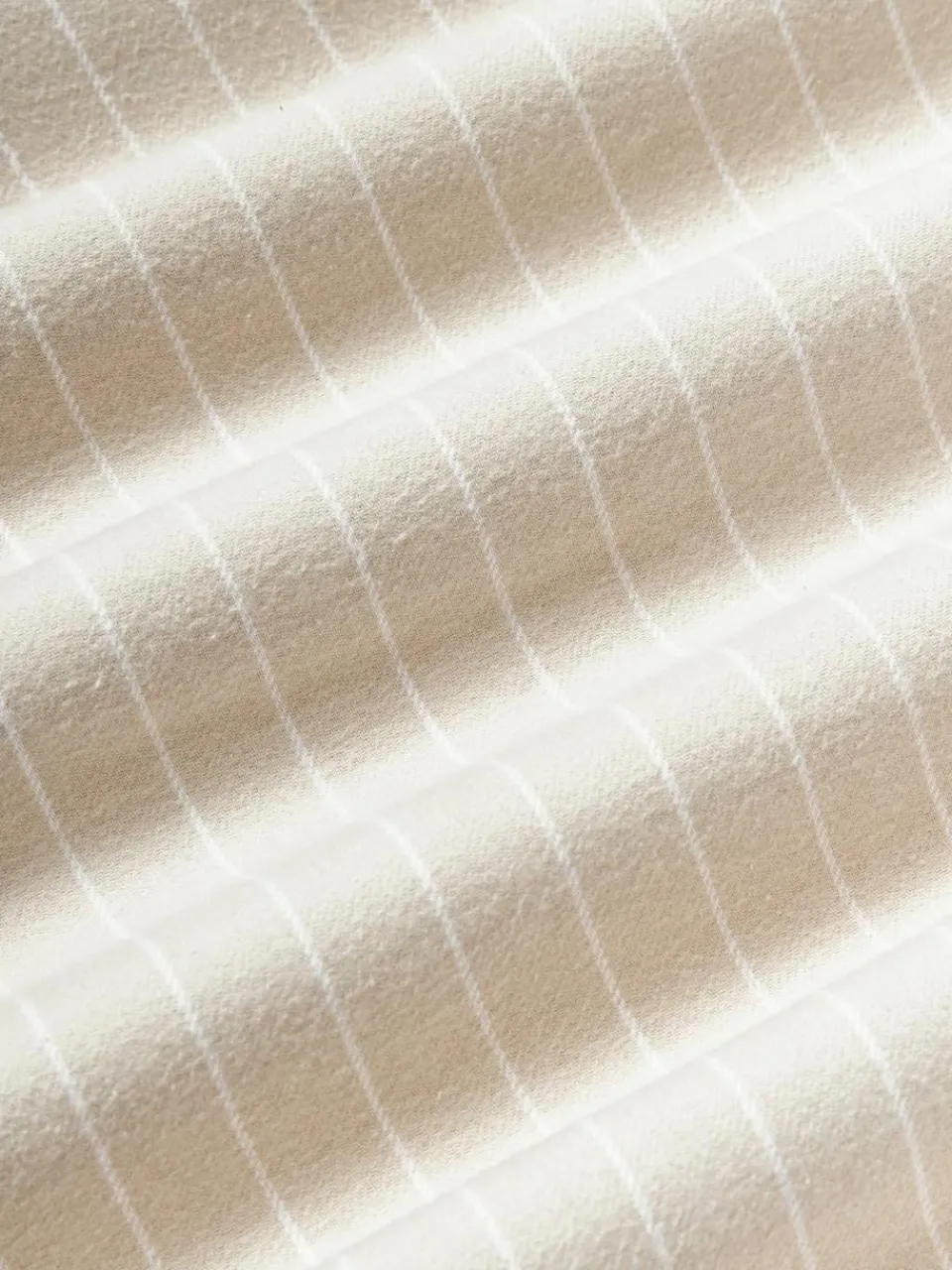 Westwing Collection Karierter Flanell-Wendekopfkissenbezug Noelle aus Baumwolle