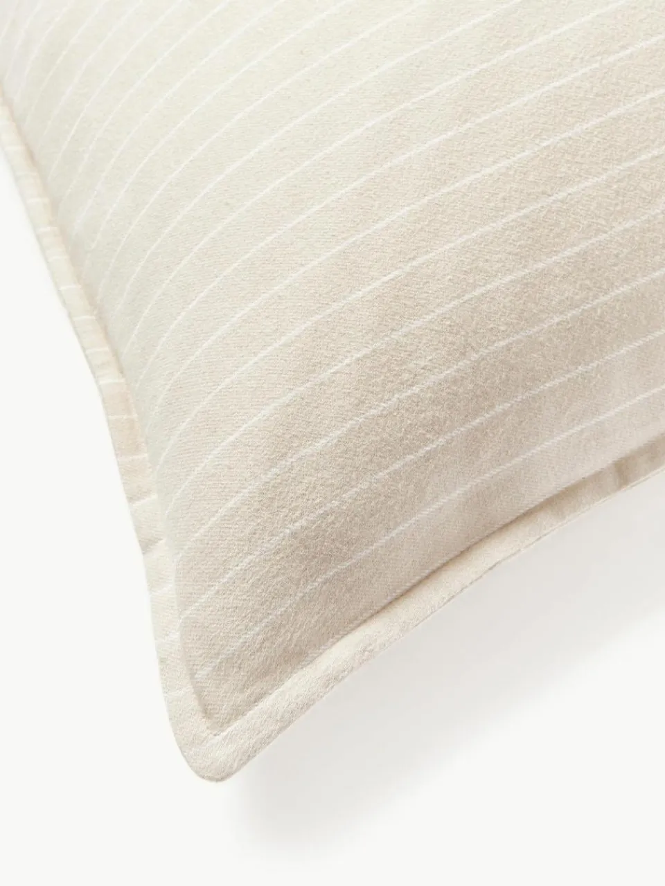 Westwing Collection Karierter Flanell-Wendekopfkissenbezug Noelle aus Baumwolle