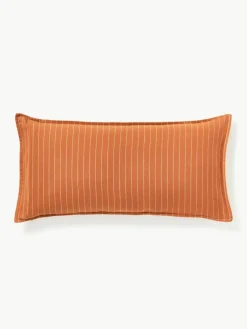 Westwing Collection Karierter Flanell-Wendekopfkissenbezug Noelle aus Baumwolle