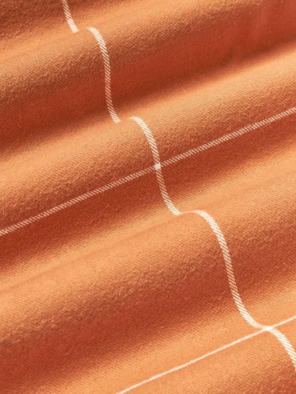 Westwing Collection Karierter Flanell-Wendekopfkissenbezug Noelle aus Baumwolle