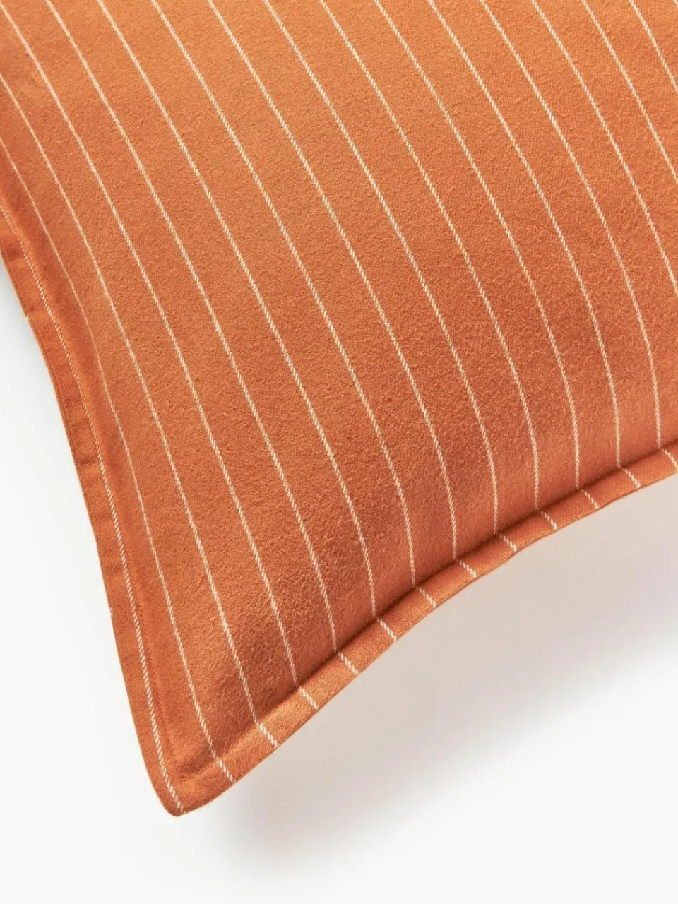 Westwing Collection Karierter Flanell-Wendekopfkissenbezug Noelle aus Baumwolle