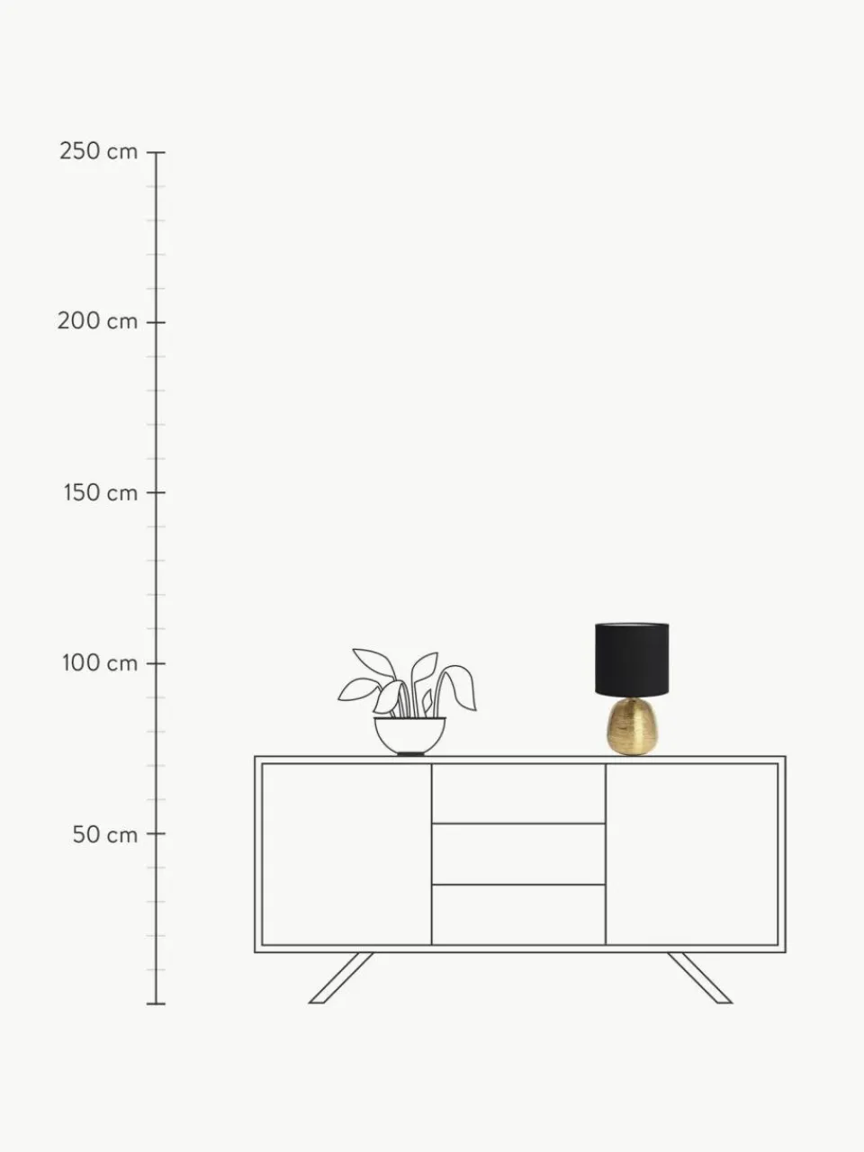 Markslöjd Keramik-Tischlampe Oscar