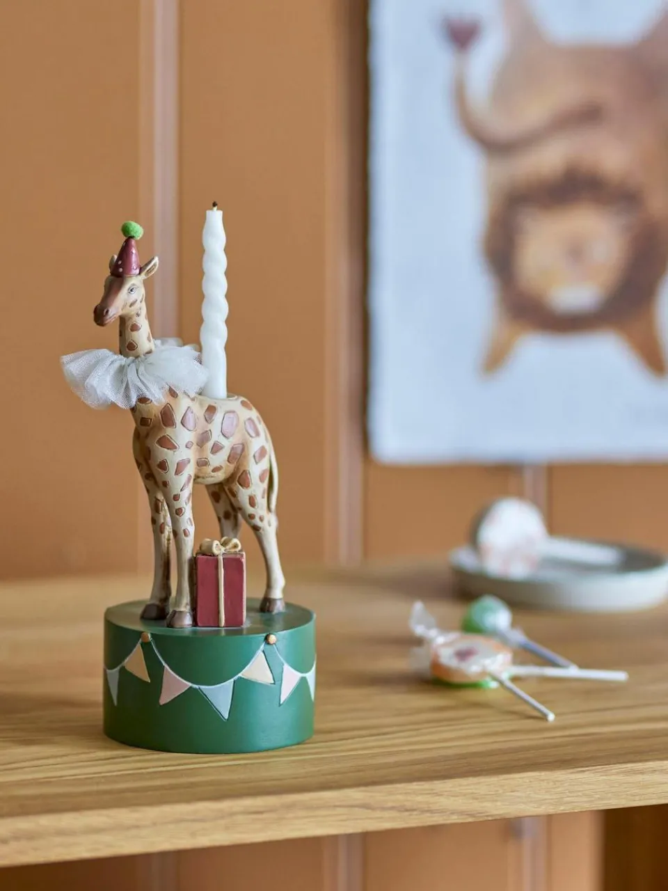 Kinder Bloomingville mini Kerzenhalter Flor in Giraffen-Form