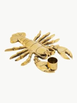 Anna + Nina Kerzenhalter Lobster aus Messing