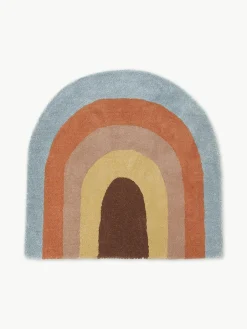 Kinder Oyoy Living Design Kinderteppich Rainbow aus Wolle in Regenbogenform