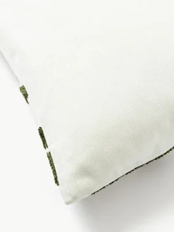 Westwing Collection Kissenhülle Fran mit Chenille-Stickerei