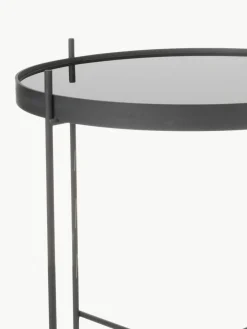 Zuiver Klappbarer Beistelltisch Cupid mit Glasplatte