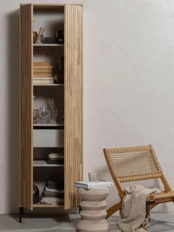 Westwing Kleiderschrank Avourio aus mit geriffelter Front