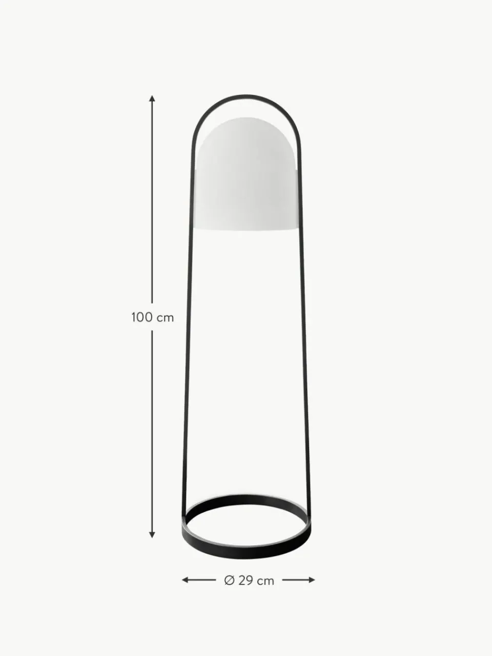 Eva Solo Kleine mobile LED-Stehlampe SunLight, dimmbar