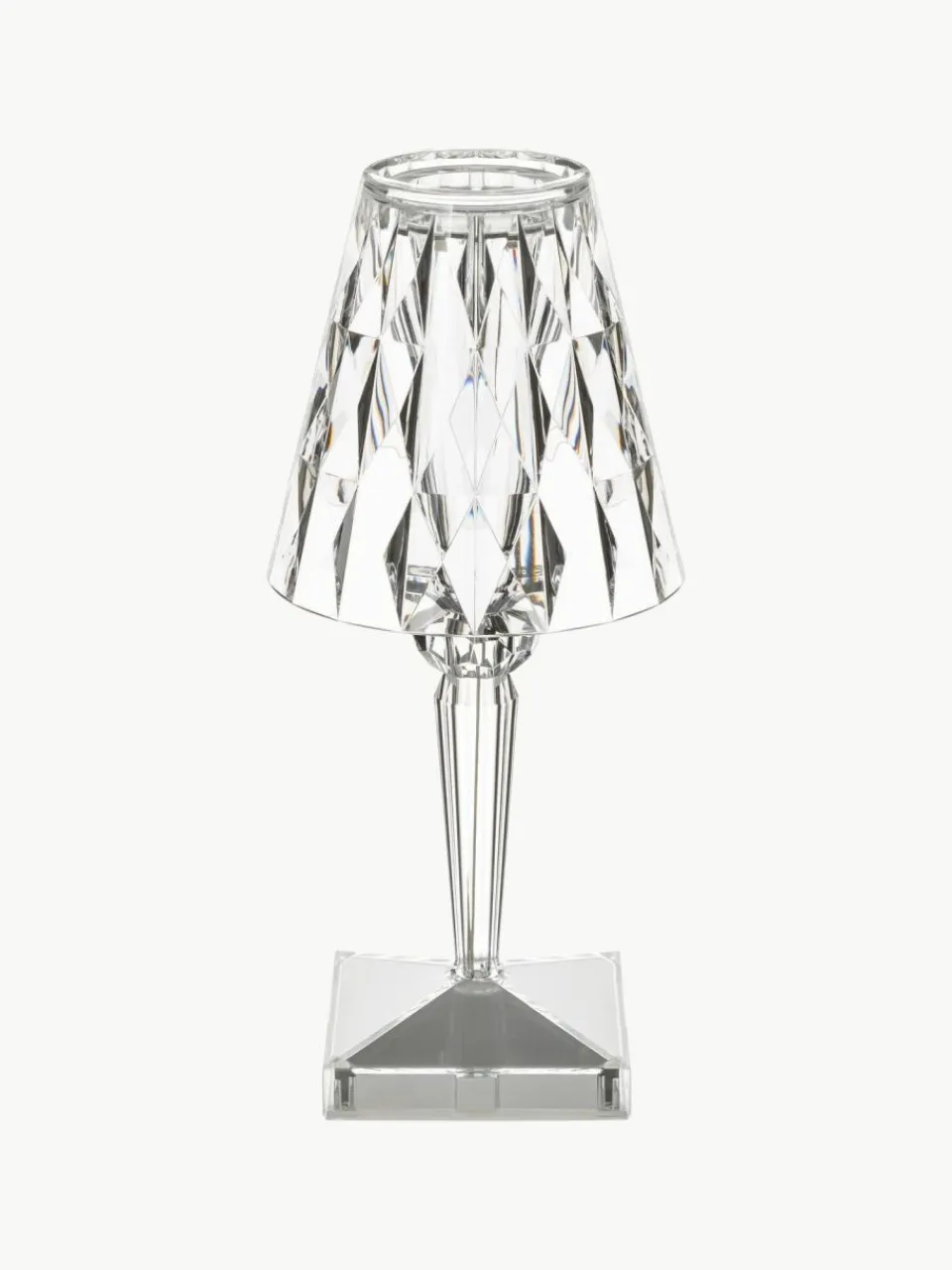 Kartell Kleine mobile LED-Tischlampe Battery, H 26 cm
