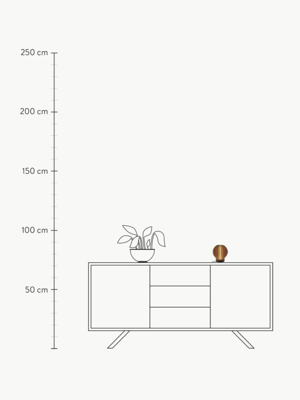 Eva Solo Kleine mobile LED-Tischlampe Radiant, dimmbar