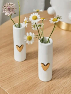 Räder Kleine Porzellan-Vasen Heart, 2 Stück
