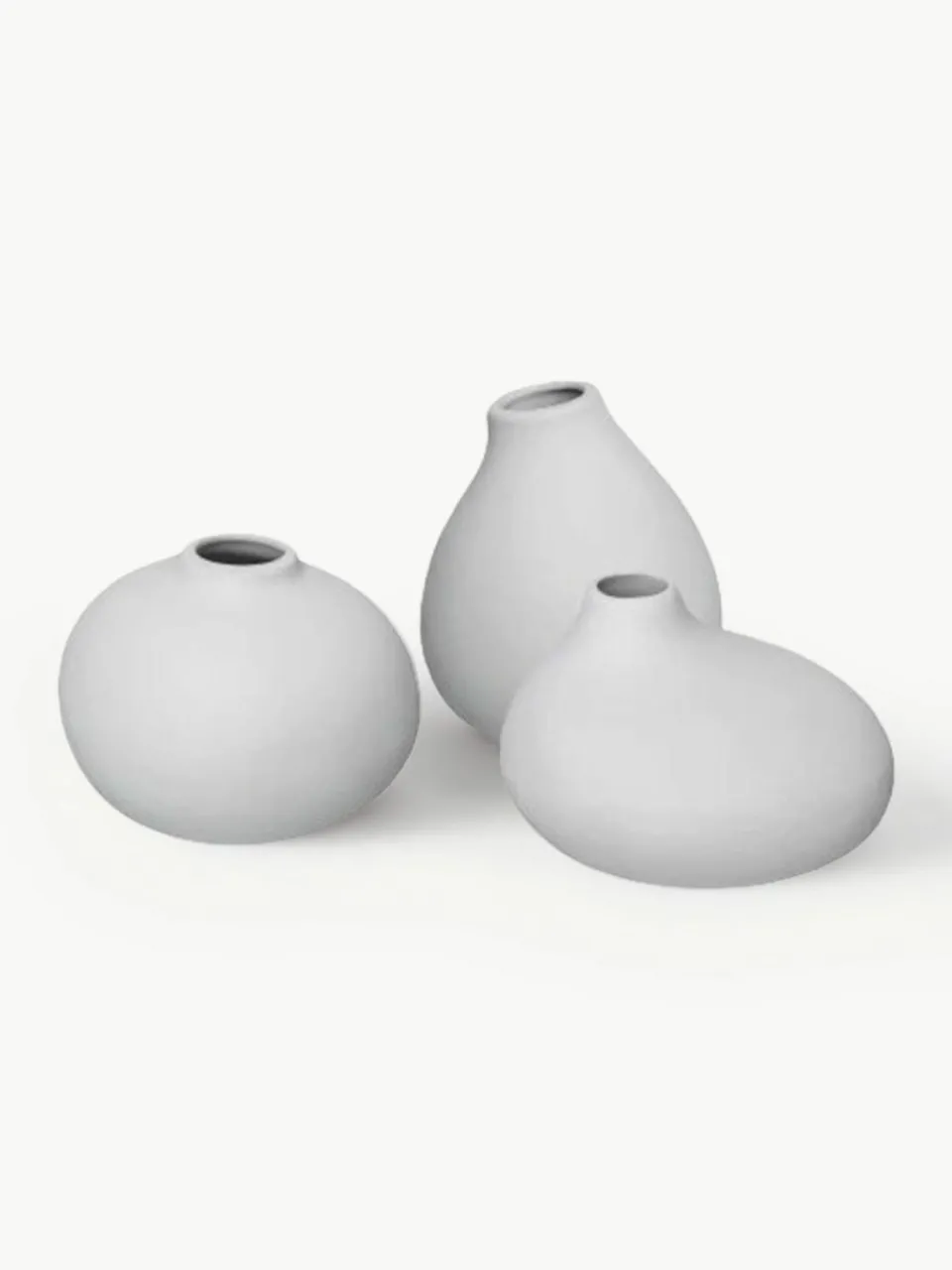 Blomus Kleine Porzellan-Vasen Nona, 3er-Set