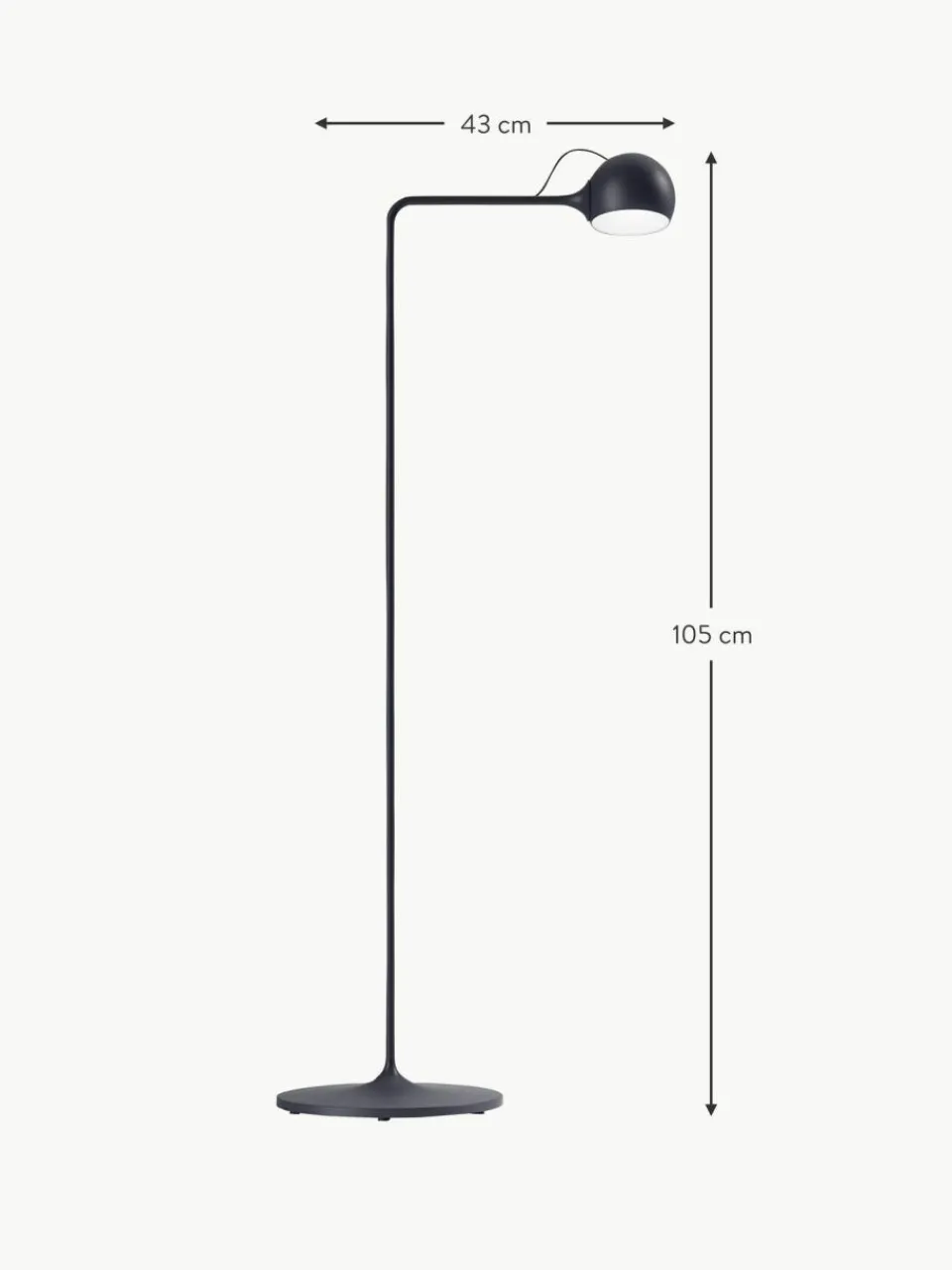 Artemide Kleine verstellbare LED-Leselampe Ixa, dimmbar