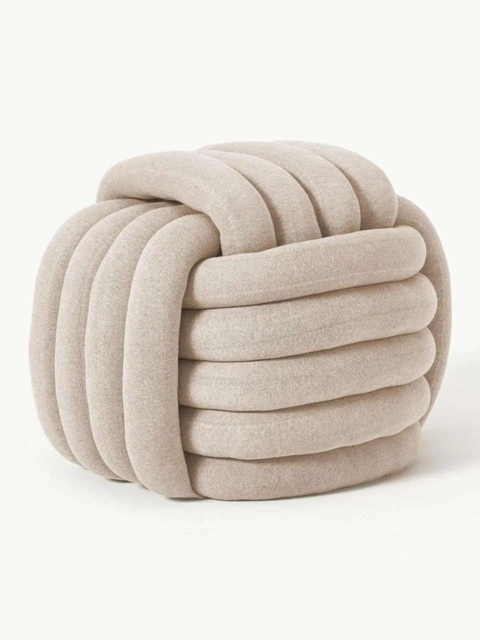 Westwing Collection Knoten-Pouf Twist