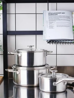 KitchenAid Koch-Set mit 3 Schichtböden, 7-tlg.