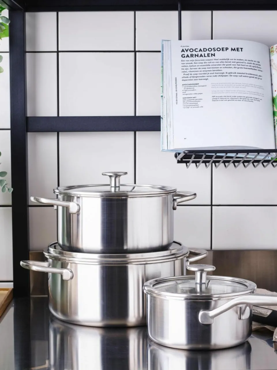 KitchenAid Koch-Set mit 3 Schichtböden, 7-tlg.