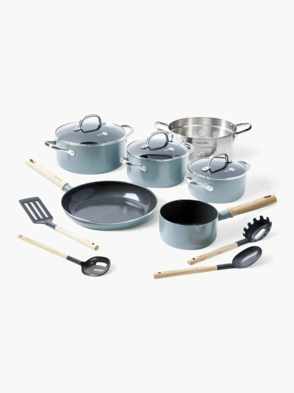 GreenPan Koch-Set Mayflower mit Antihaftbeschichtung, 10-tlg.
