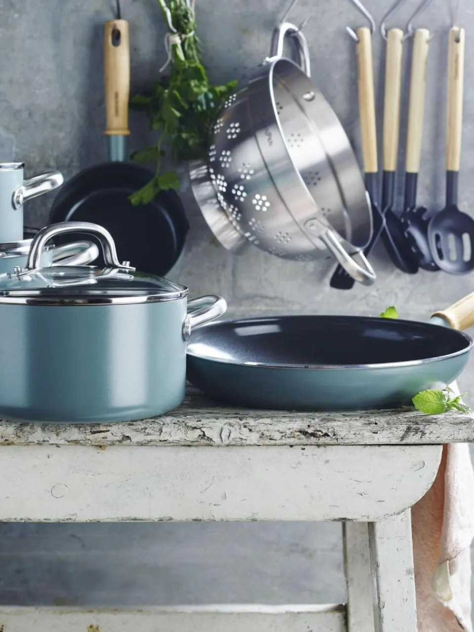 GreenPan Koch-Set Mayflower mit Antihaftbeschichtung, 10-tlg.