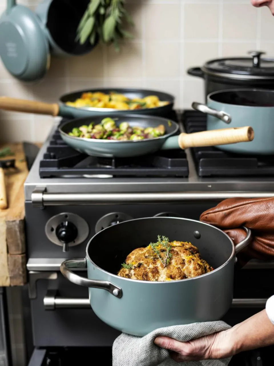 GreenPan Koch-Set Mayflower mit Antihaftbeschichtung, 10-tlg.