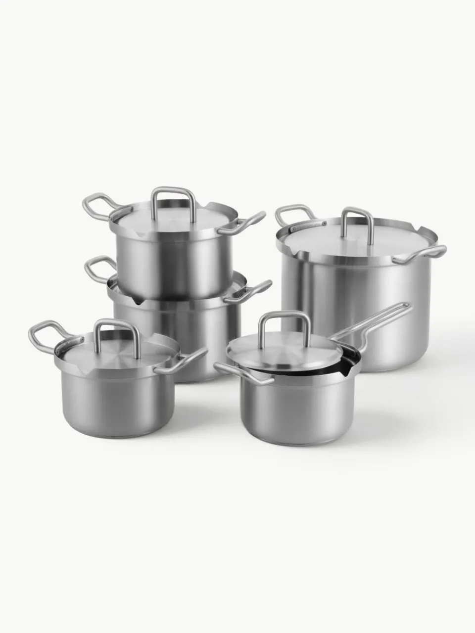 BK Koch-Set Q-Linair aus Edelstahl, 5-tlg.