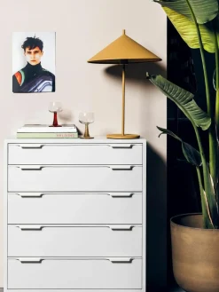 HKLIVING Kommode Space Age aus Sungkaiholz