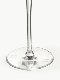 Armani Casa Kristall-Champagnergläser Dvorak mit Gold-Dekor, 6 Stück
