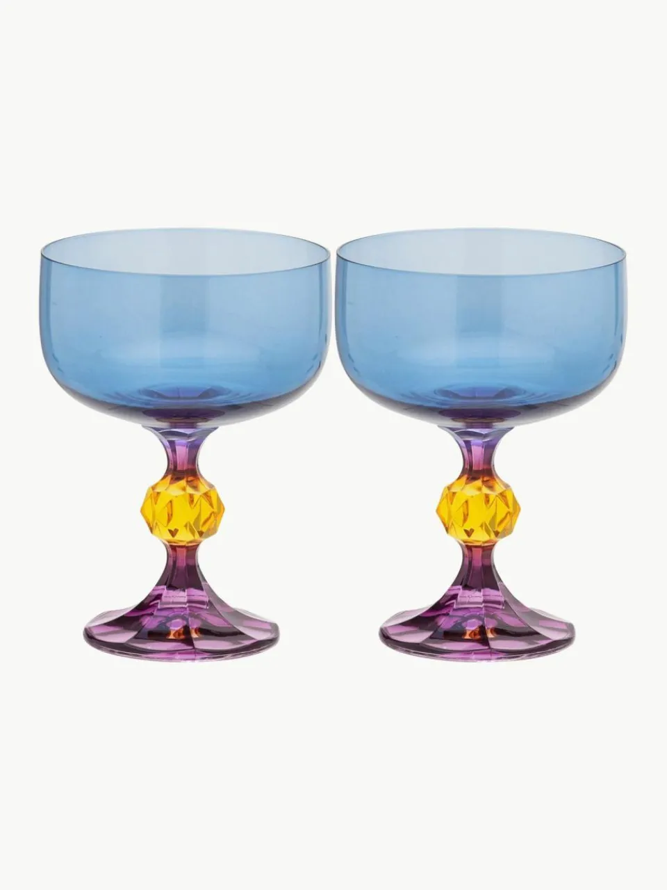 Anna + Nina Kristall-Cocktailgläser Paradise, 2 Stück