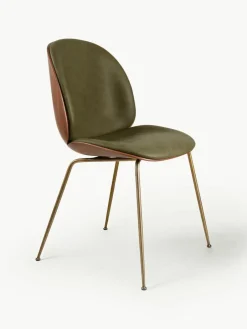 GUBI Kunstlederstuhl Beetle mit Sitzschale