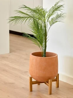 Westwing Kunstpflanze Palme im Übertopf