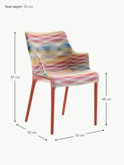 Kartell Kunststoff-Armlehnstuhl Eleganza Missoni