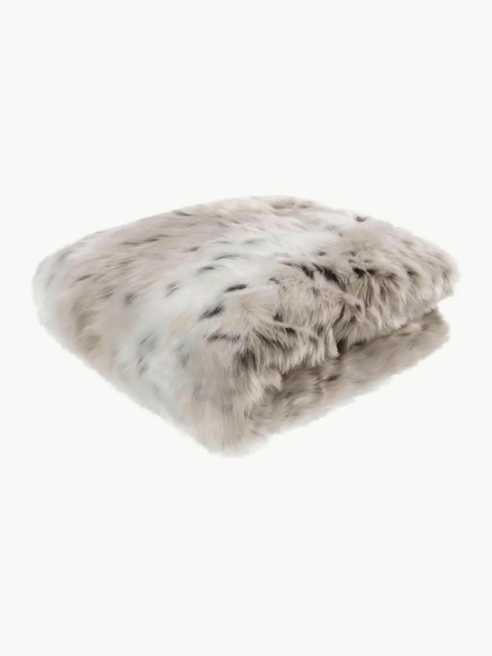 Magma Kuscheldecke Skins aus Kunstfell in Schneeleoparden-Optik