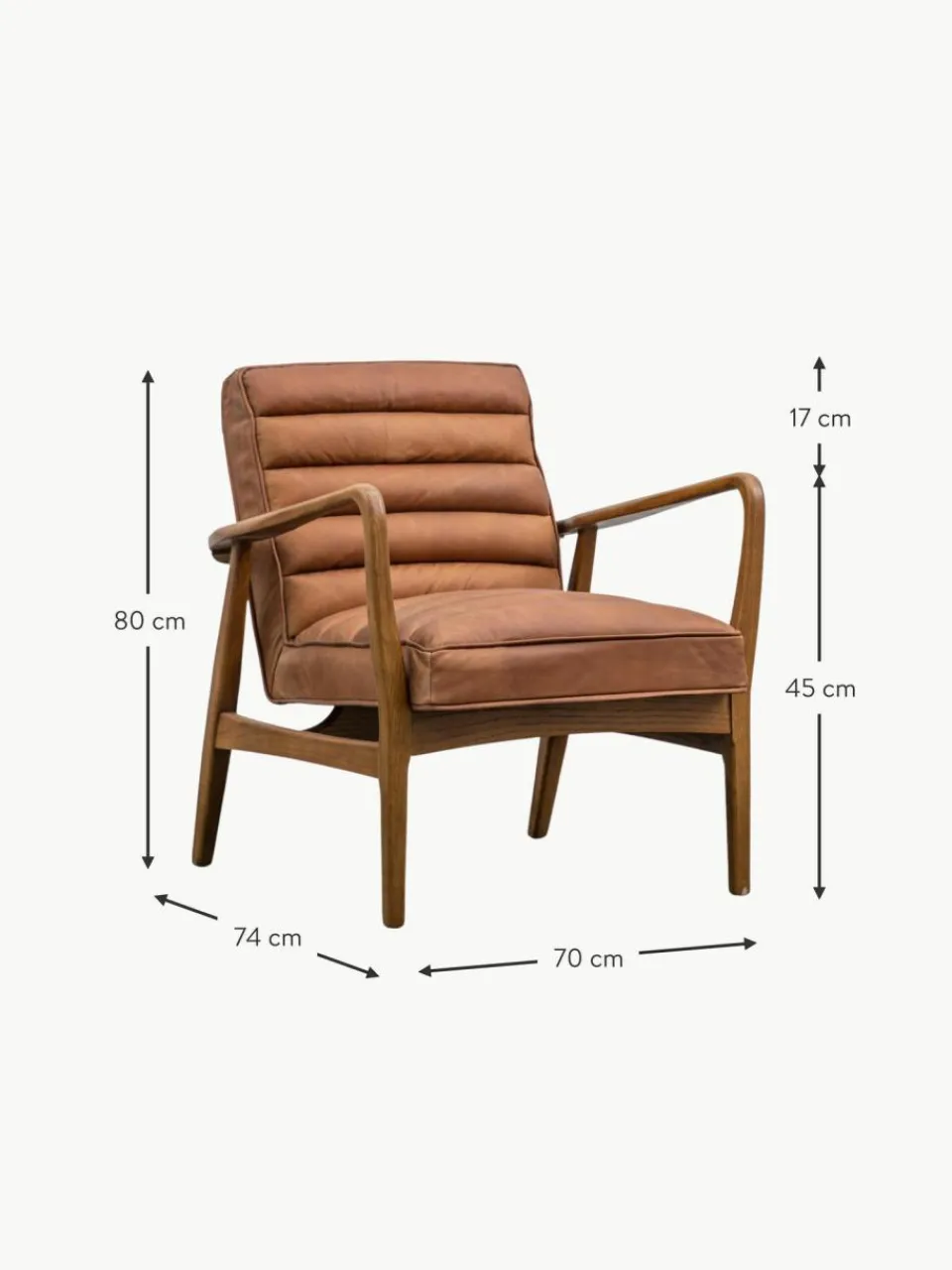 Westwing Leder-Loungesessel Datsun