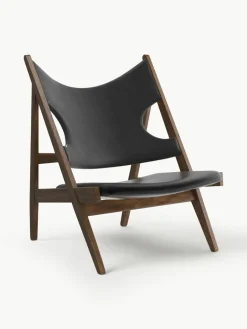 Audo Copenhagen Leder-Loungesessel Knitting