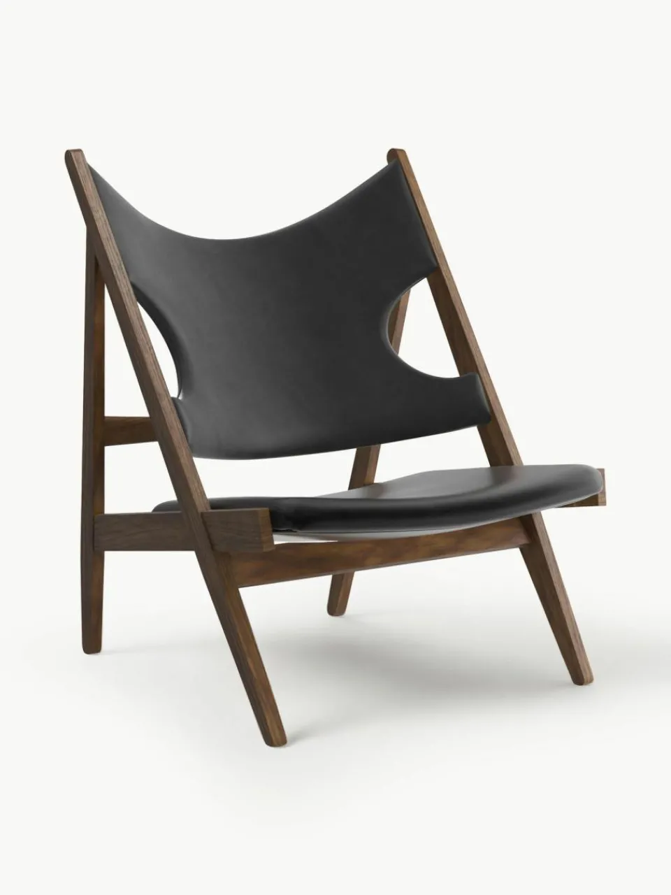 Audo Copenhagen Leder-Loungesessel Knitting