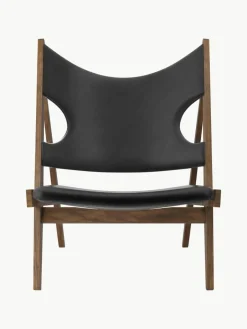 Audo Copenhagen Leder-Loungesessel Knitting