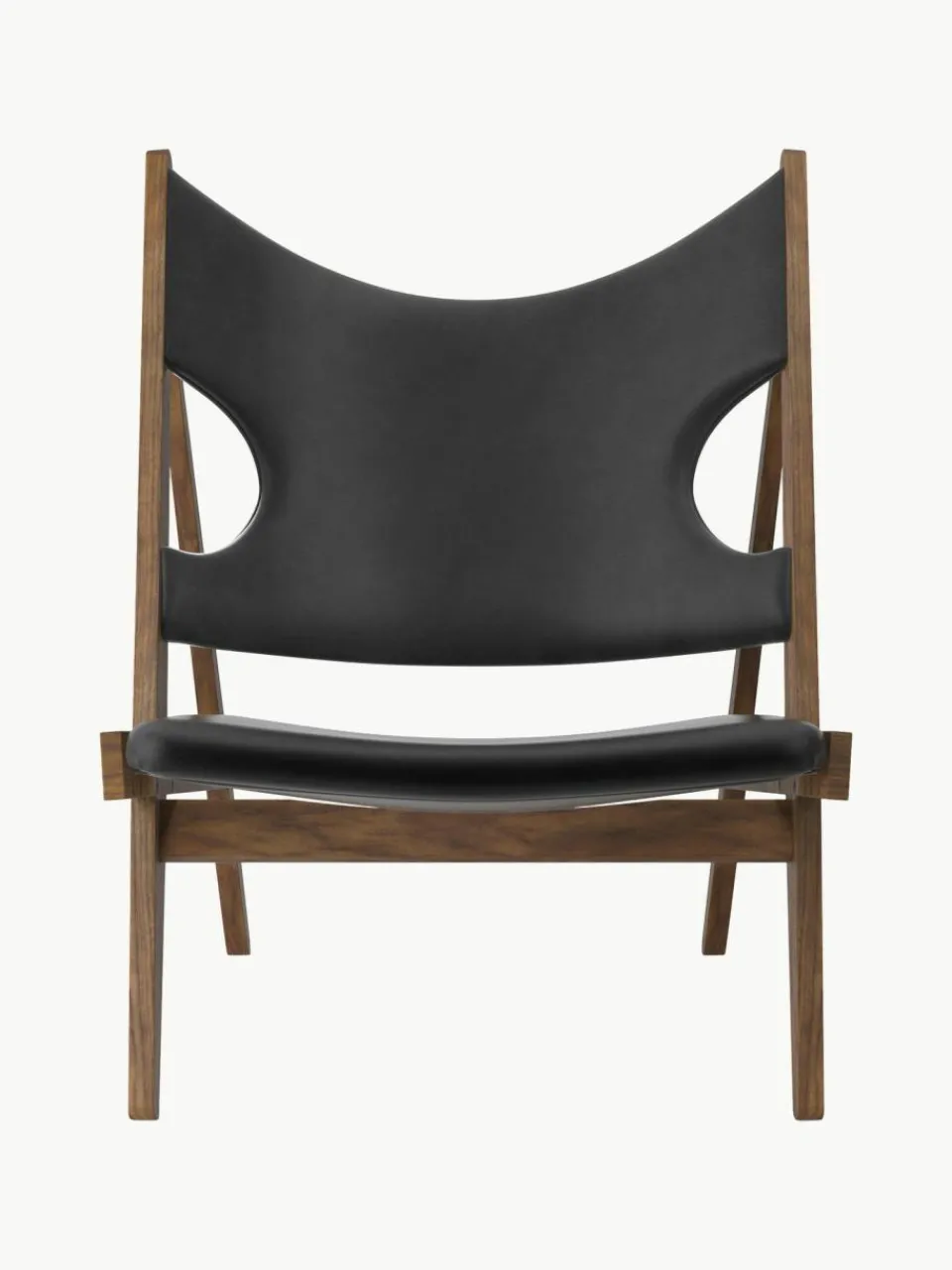 Audo Copenhagen Leder-Loungesessel Knitting