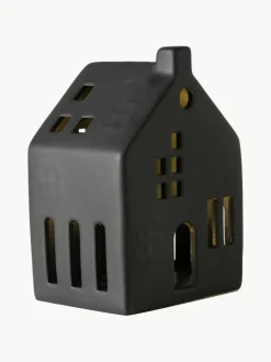 Westwing LED-Lichthaus Hygga aus Porzellan, H 14 cm