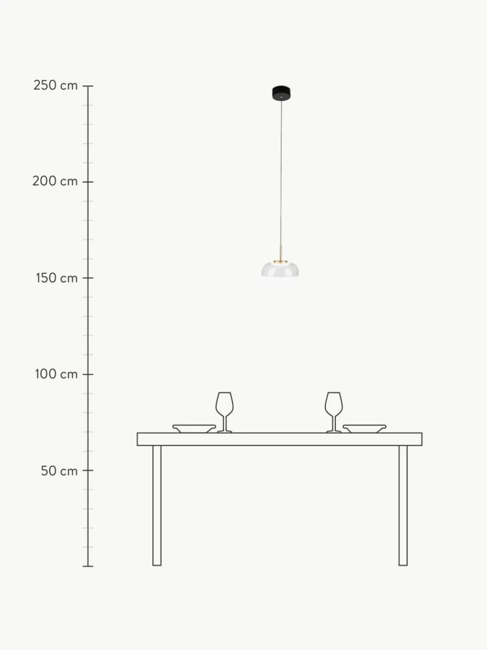 Altavola LED-Pendelleuchte Vitrum