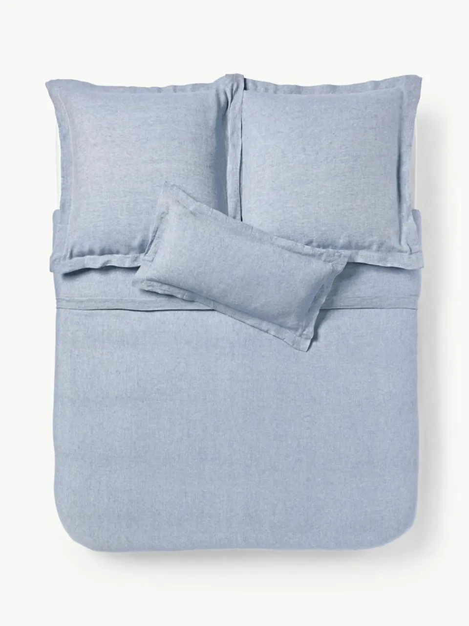 Westwing Collection Leinen-Bettdeckenbezug Linna mit Stehsaum